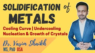 Solidification of Metals | Cooling Curve | Undercooling | Nucleation & Growth of Crystals