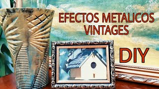 COMO HACER EFECTOS METALICOS VINTAGES CON PINTURA ACRÍLICA