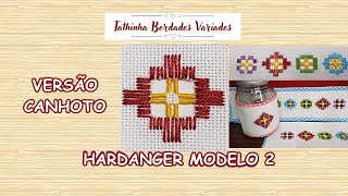 *261* BORDADO HARDANGER PARA INICIANTES #261 *VERSÃO CANHOTO* Tathinha Bordados Variados