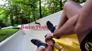 We Rode the FIRST Alpine Slide Bobsled Ride in the Northeastern USA at Jiminy Peak Resort!