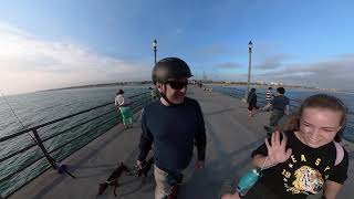 Huntington Beach ride on Onewheel Pint with Iva and minpins