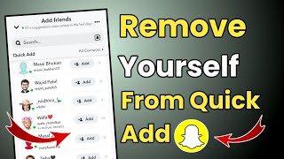 How To Remove Yourself From Quick Add On Snapchat | Hide Yourself On Snapchat Quick Add