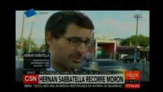 Hernán Sabbatella recorre Morón   C5N