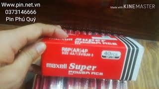 Pin AA Maxell R6p vỉ 4 viên made Indonesia