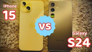 Galaxy S24 (Exynos) vs iPhone 15 | Detailed Comparison || Camera Comparison - Who is Better?