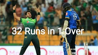 Pakistan vs Sri Lanka | 32 runs in 1 over | Shahid Afridi