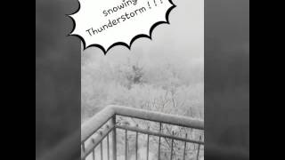 Snowing Thunderstorm ! ! ! a ThunderSnow !