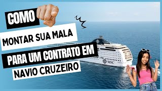 COMO MONTAR SUA MALA PARA TRABALHAR A BORDO