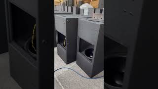 Powerful Active dual 18 inch subwoofer speakers in production #audiosystem