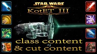 KotET 3: class & cut content