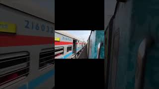 High Speed Overtaking By Vudharba express #indianrailways #shortsviral #speedrun