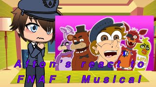 Aftons + Mike Schimt react to FNaF 1 the musical by LHUGUENY