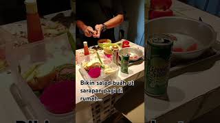 Kegiatan bikin salad ut sarapan di rumah #cooking #vlog