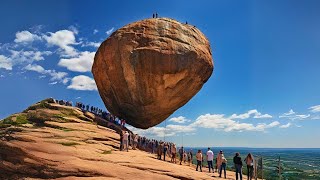 Scientists Are Still Unable To Explain This Giant Hanging Rock