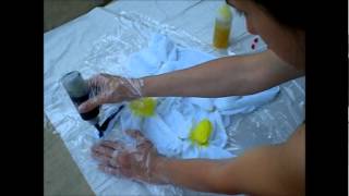 How To Tie Dye Flat Cloth Diapers - Part 2