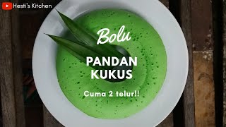 Resep Bolu Pandan Kukus 2 telur Lembut dan Mengembang