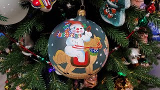 Елочная игрушка / Шар 12 см Румыния / Christmas decoration