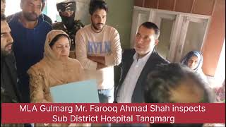 MLA Gulmarg Farooq  Ahamd  Shah interacts  With Sub Divisional  Officers At Town Hall Tangmarg