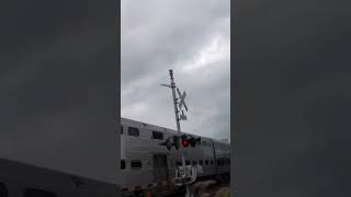 Amazing horn blast from metra 163