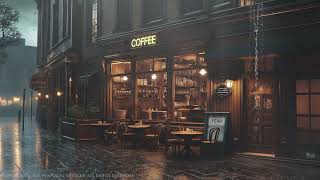 Cozy Coffee Shop Ambience | Cozy Ambience for Late Night Study and Reflection | Melancholic Piano