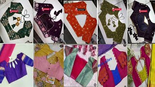 50+beautiful trending back blouse designs collection in 2024/stylis back blouse designs ideas