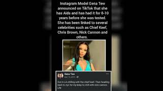 Instagram Model Gena Tew announced on TikTok that she has Aids and has had it 8-10yrs. Click to read