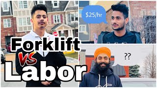 FORKLIFT vs General Labour | Jobs in Canada for students 🇨🇦🇨🇦