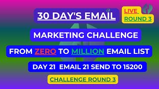 Day 21  "Zero To 1M Emails in 30 Days Challenge" Sponsored by No Limit Emails