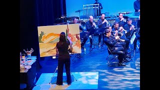 ´Live Painting Act´ with orchestra