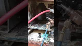 Air conditioning repair on XR locomotive