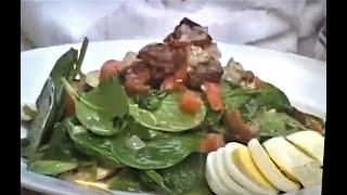 Vintage-2011- Warm Spinach Salad w Bacon n Onion - RV KITCHEN