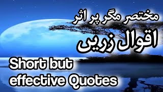 Heart touching Quotes Collection in Urdu & English | Golden Words | Aqwal e Zareen | Words of Wisdom