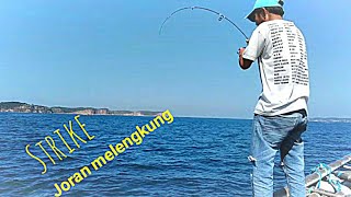 Mancing bagan/keramba Lombok Timur dapat strike‼️Joran melengkung Eps:2 #mancingbaganterbaru