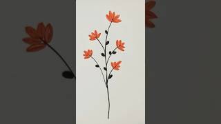 Quilled Orange🌿☘🏵 Poppy#quilling #short #diycrafts #viral #shorts #youtubeshorts #trending