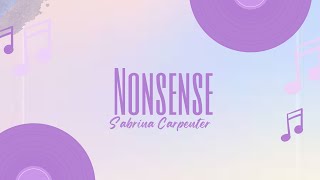 Sabrina Carpenter - Nonsense Lyrics