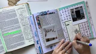 ASMR Faith junk journal with me - Paper sounds, no talking