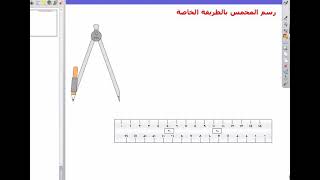 الطريقة الخاصة لرسم المخمس المنتظم بمعلومية طول ضلعه -  للصف الاول الصناعى  - جميع التخصصات