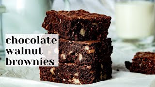 Chocolate Walnut Brownies - Gooey Brownies with Walnuts! #shorts