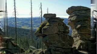 Panorama-Video vom Dreisessel - Bayern-Böhmen-Oberösterreich Alpen-Blick