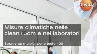 misure climatiche clean room e nei laboratori