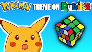 Playing The Pokémon Theme Song On A RUBIK'S CUBE!!! #Shorts