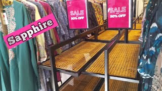 Sapphire flat 50% off sale on stitched collection . Sapphire sale on ready to wear dresses