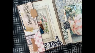 Revamping Pages in a Finished Journal - Updating the Inside Cover & Adding a Folded Tuck