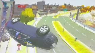 GRAND THEFT AUTO IV SKODA SUPERB  CRASH TESTING HD