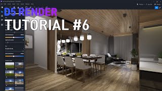 D5 렌더 | D5 RENDER TUTORIAL #6 | Living & Dining Room