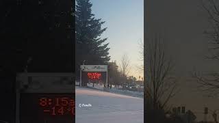 -14°C Right Now in Markham Canada at 8:15AM | 17th Jan 2024 | Today's Temperature | #Shorts