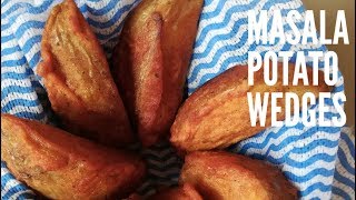 Masala Potato Wedges | Indian Style Potato Wedges