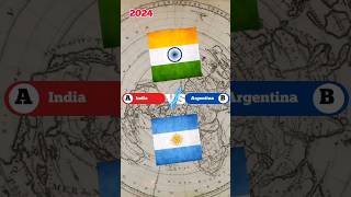 India VS Argentina. Countries Comparison. #shorts