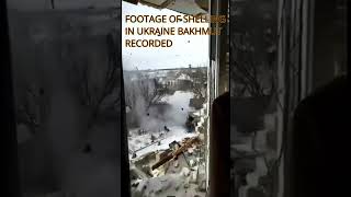 FOOTAGE OF SHELLING IN UKRAINE RECORDED