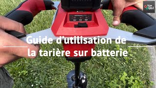 Comment utiliser une tarière à mains sur batterie